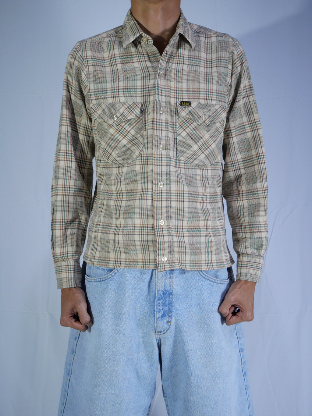 (S) Lee Cropped Button Up