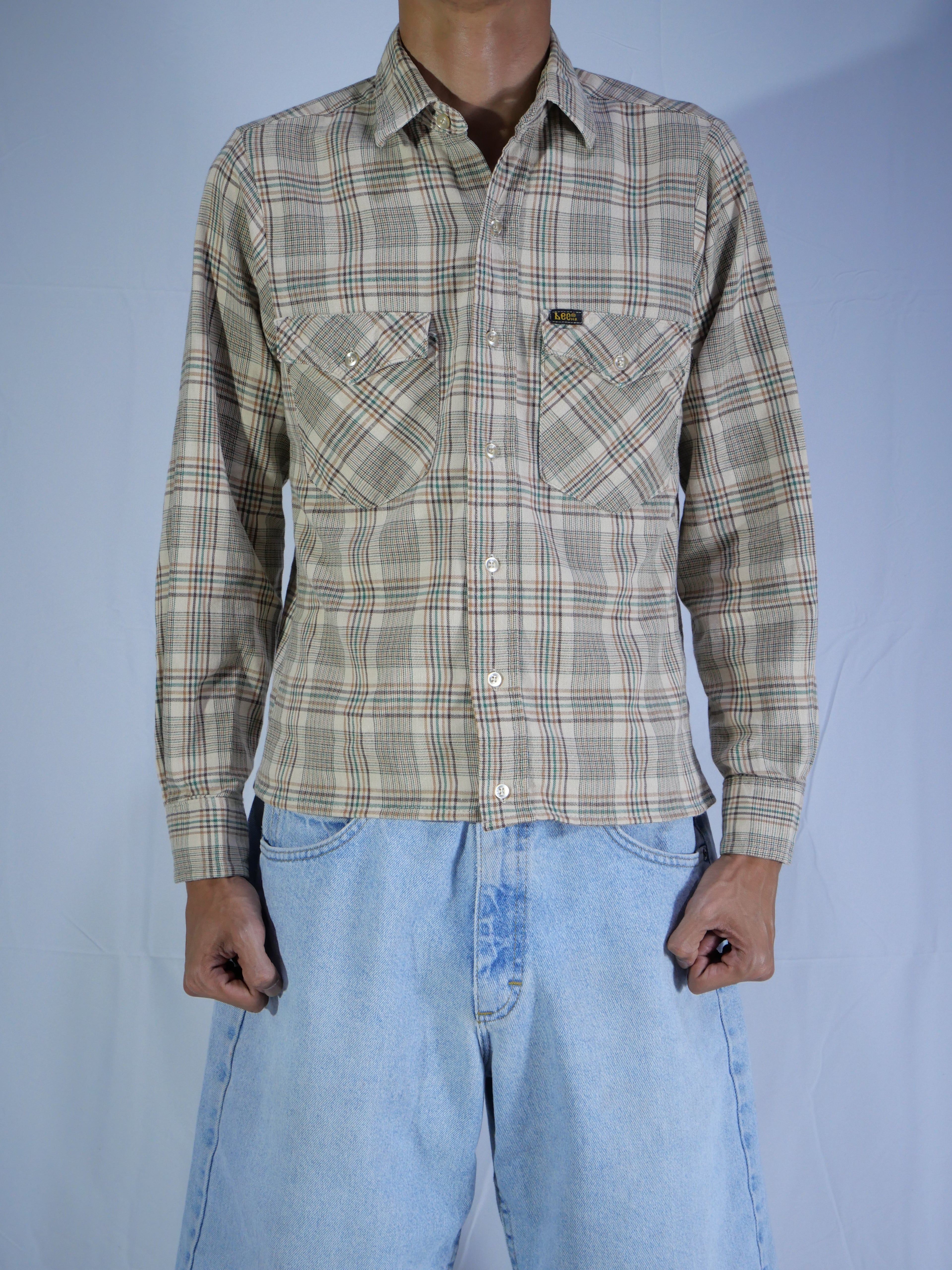 (S) Lee Cropped Button Up