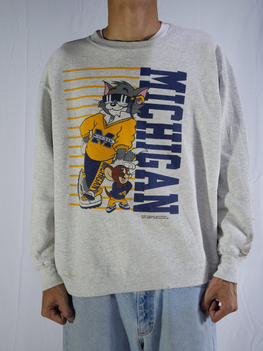(XL) Michigan Tom & Jerry Crewneck