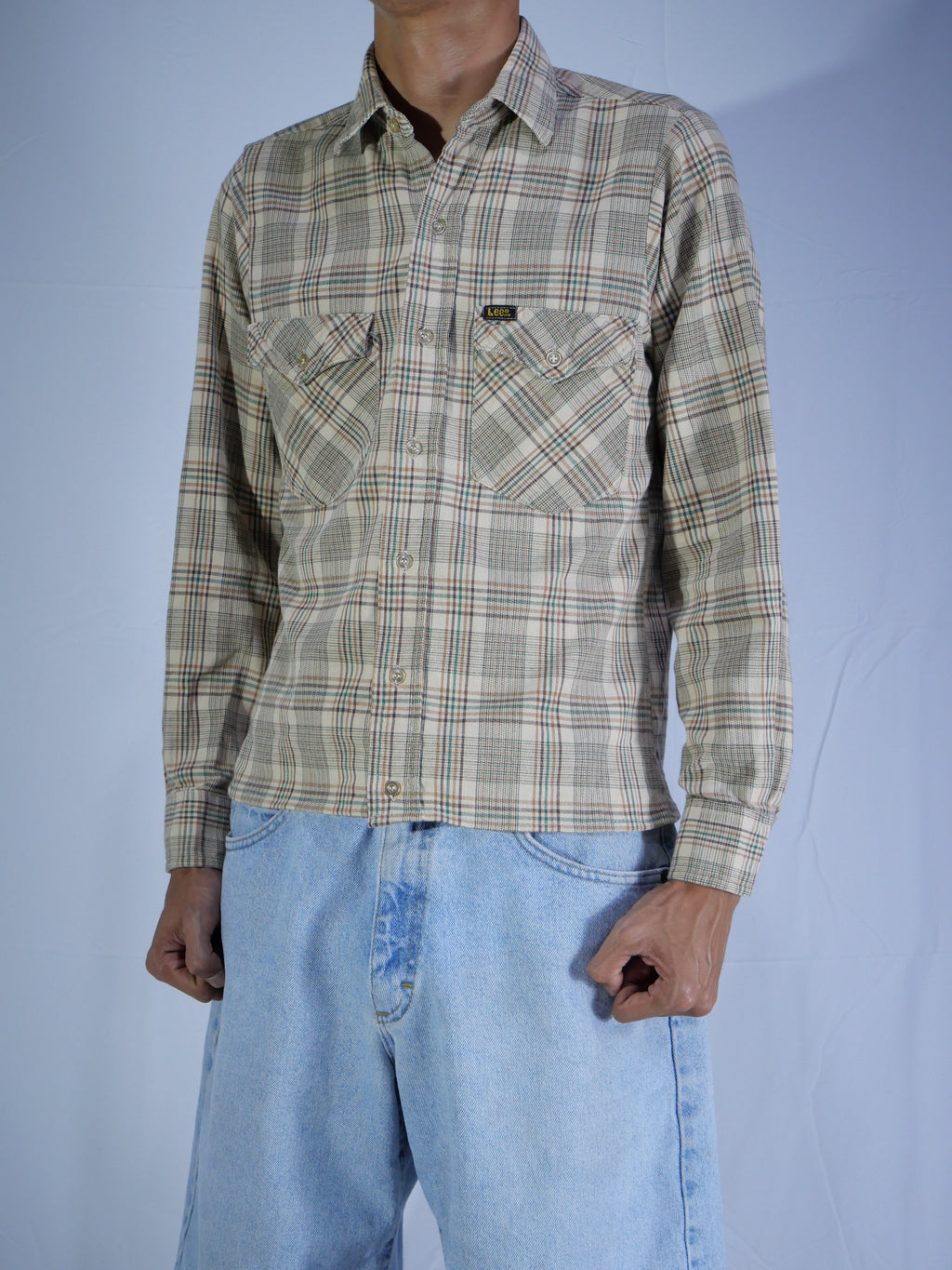 (S) Lee Cropped Button Up