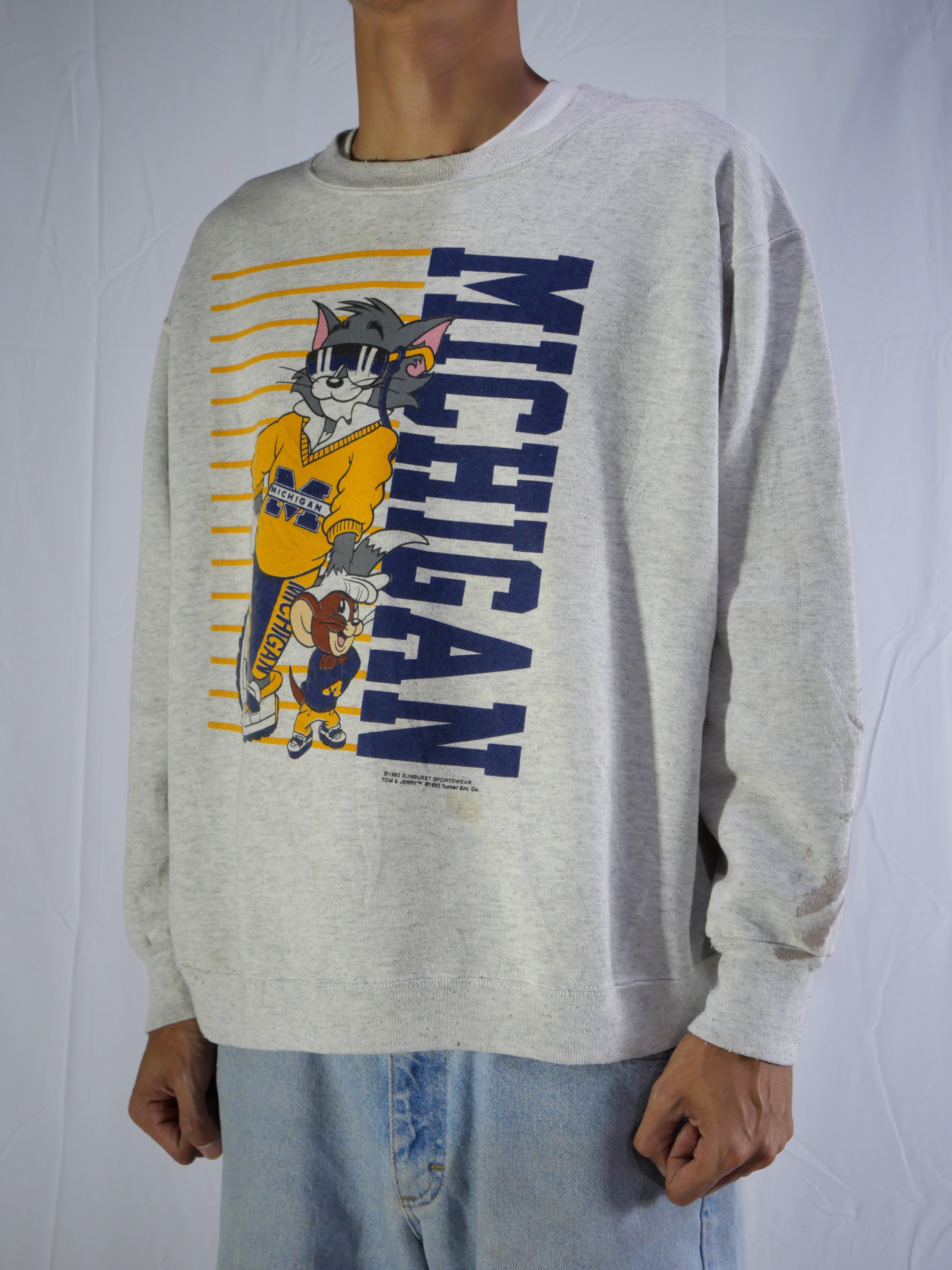 (XL) Michigan Tom & Jerry Crewneck