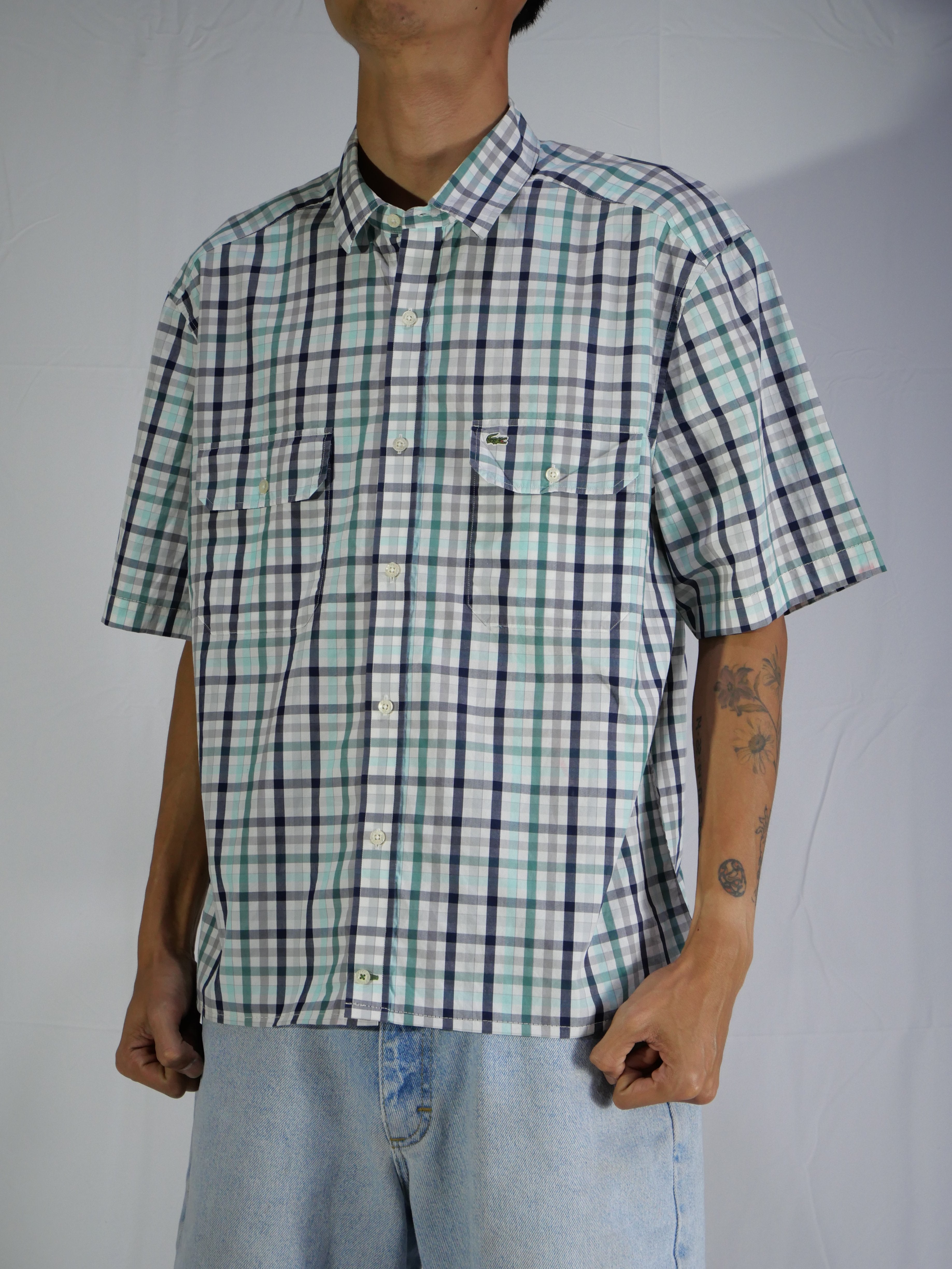 (L) Lacoste Button Shirt