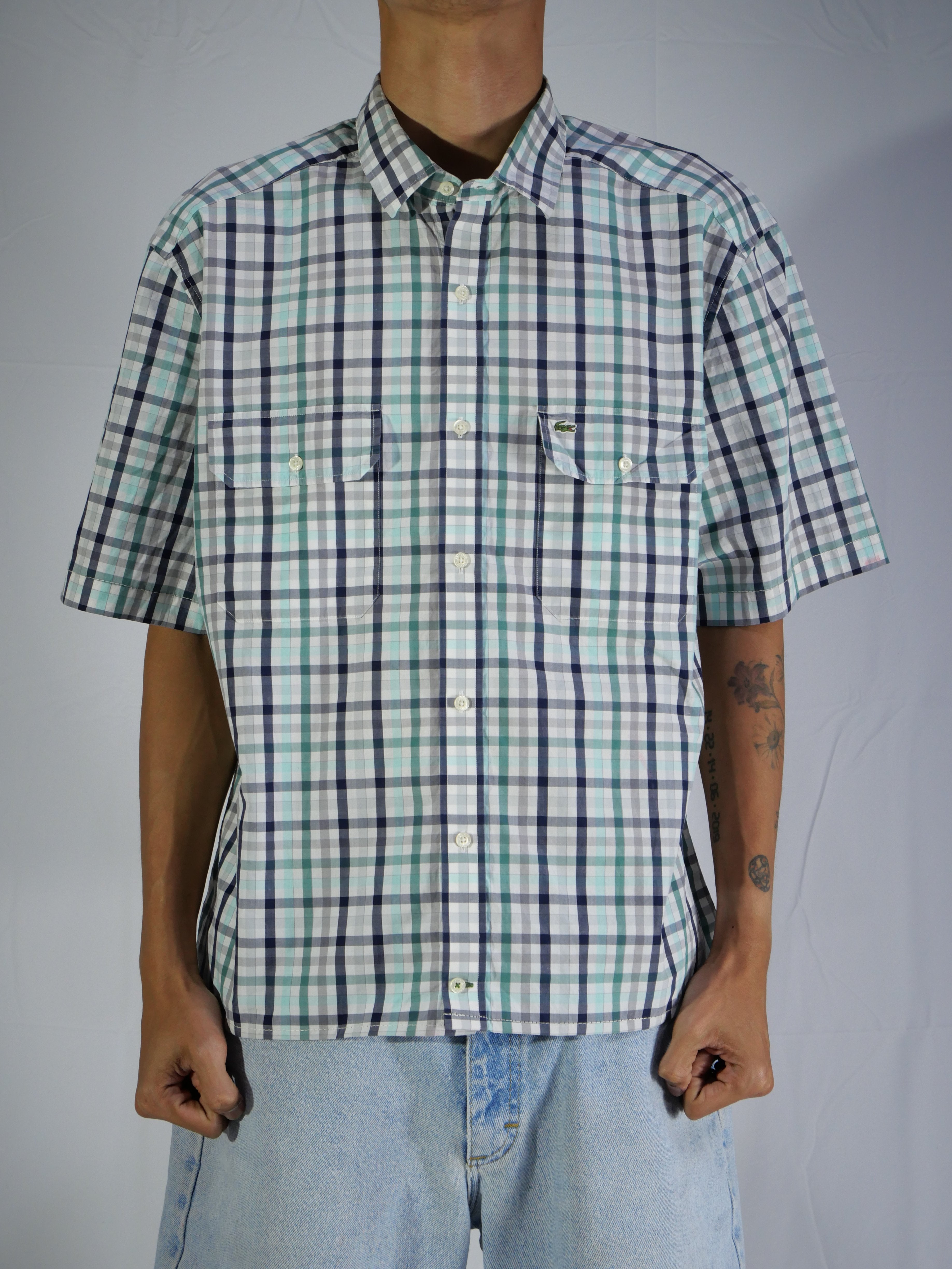 (L) Lacoste Button Shirt