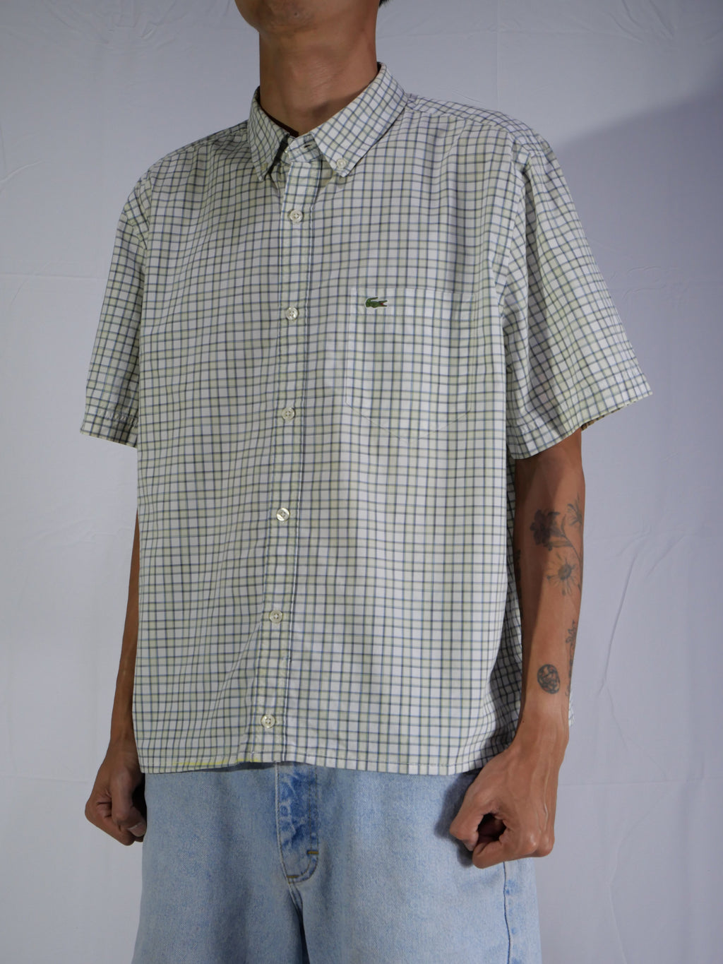 (L) Lacoste Button Shirt