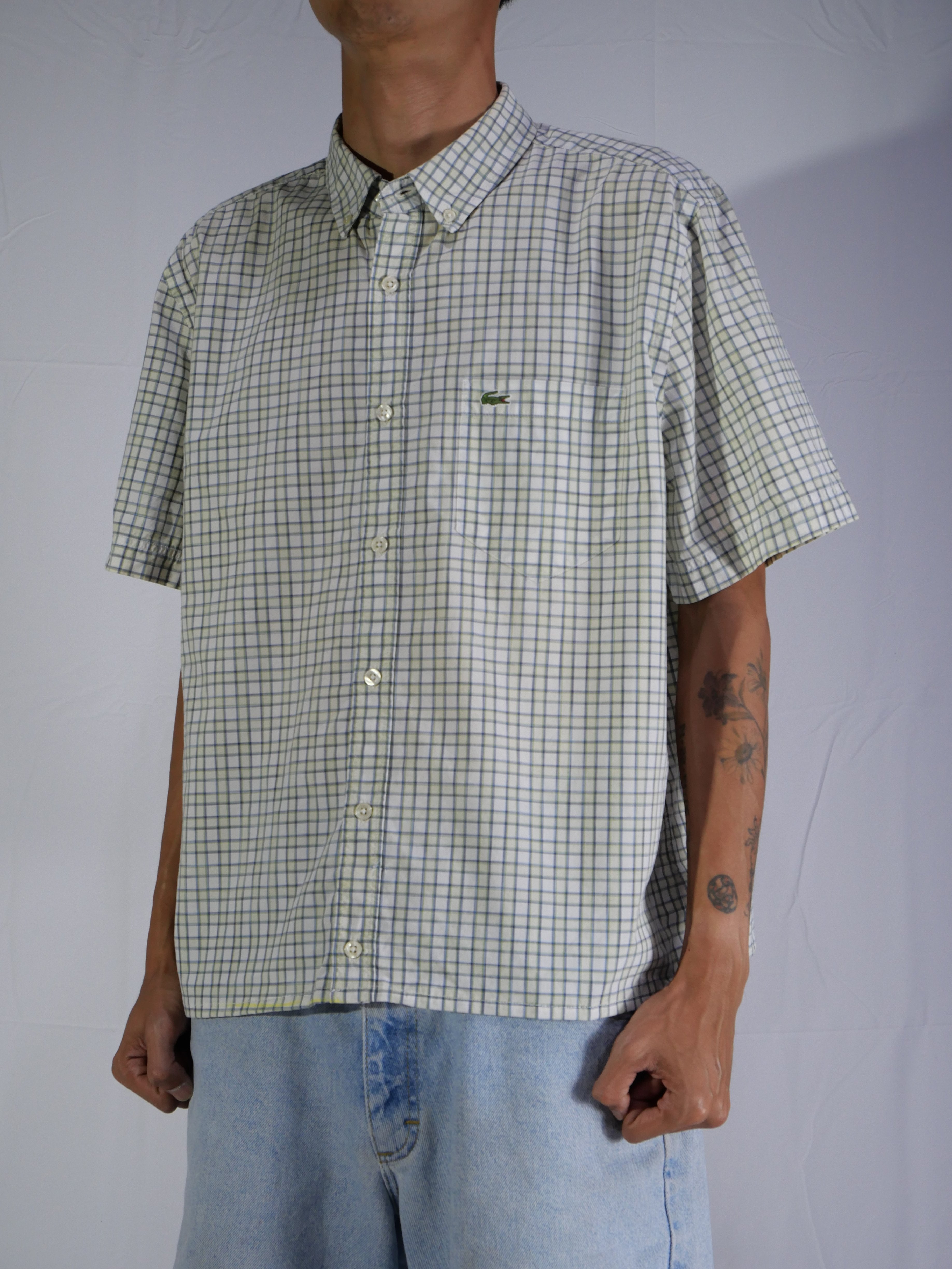 (L) Lacoste Button Shirt