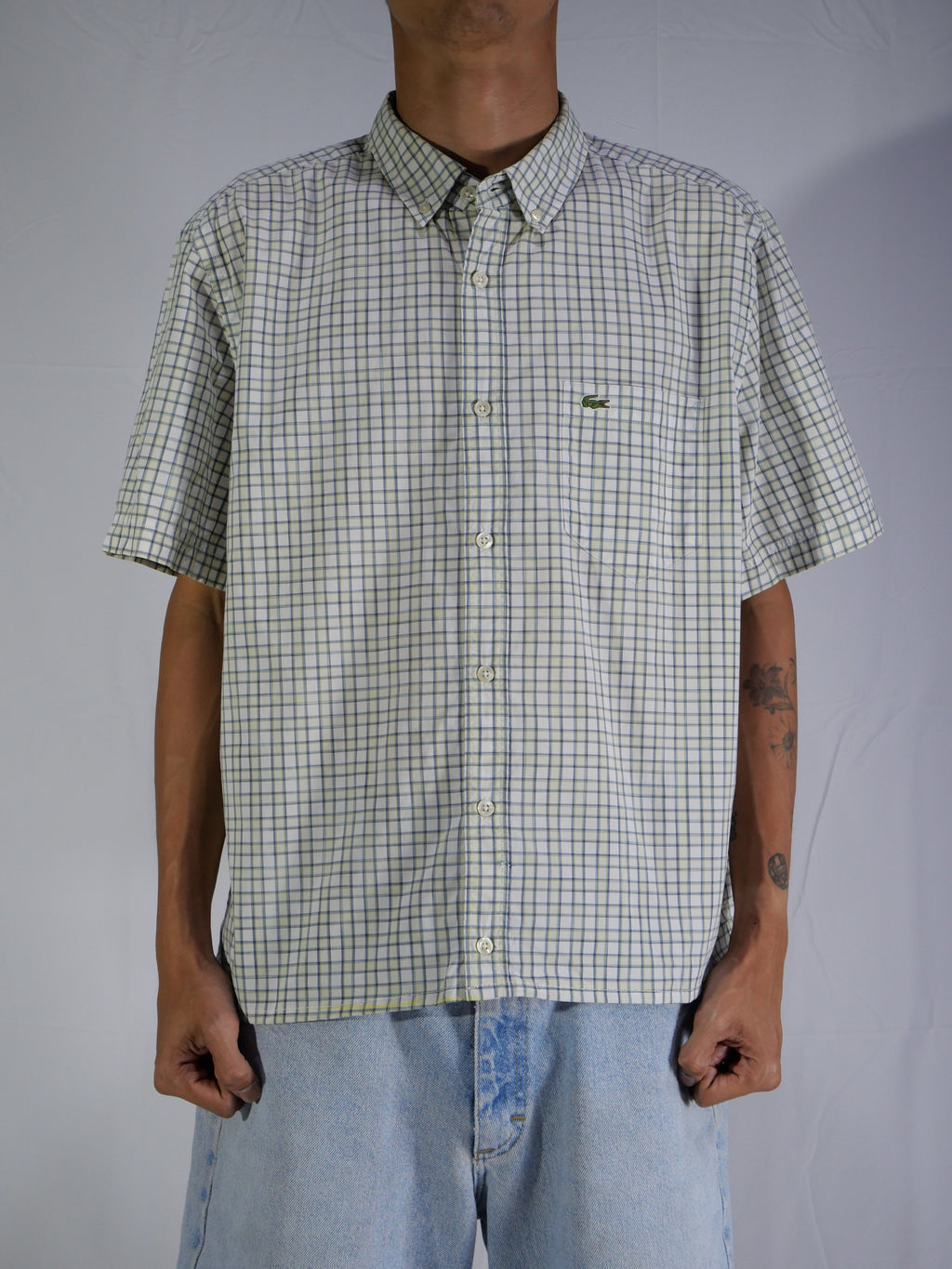 (L) Lacoste Button Shirt