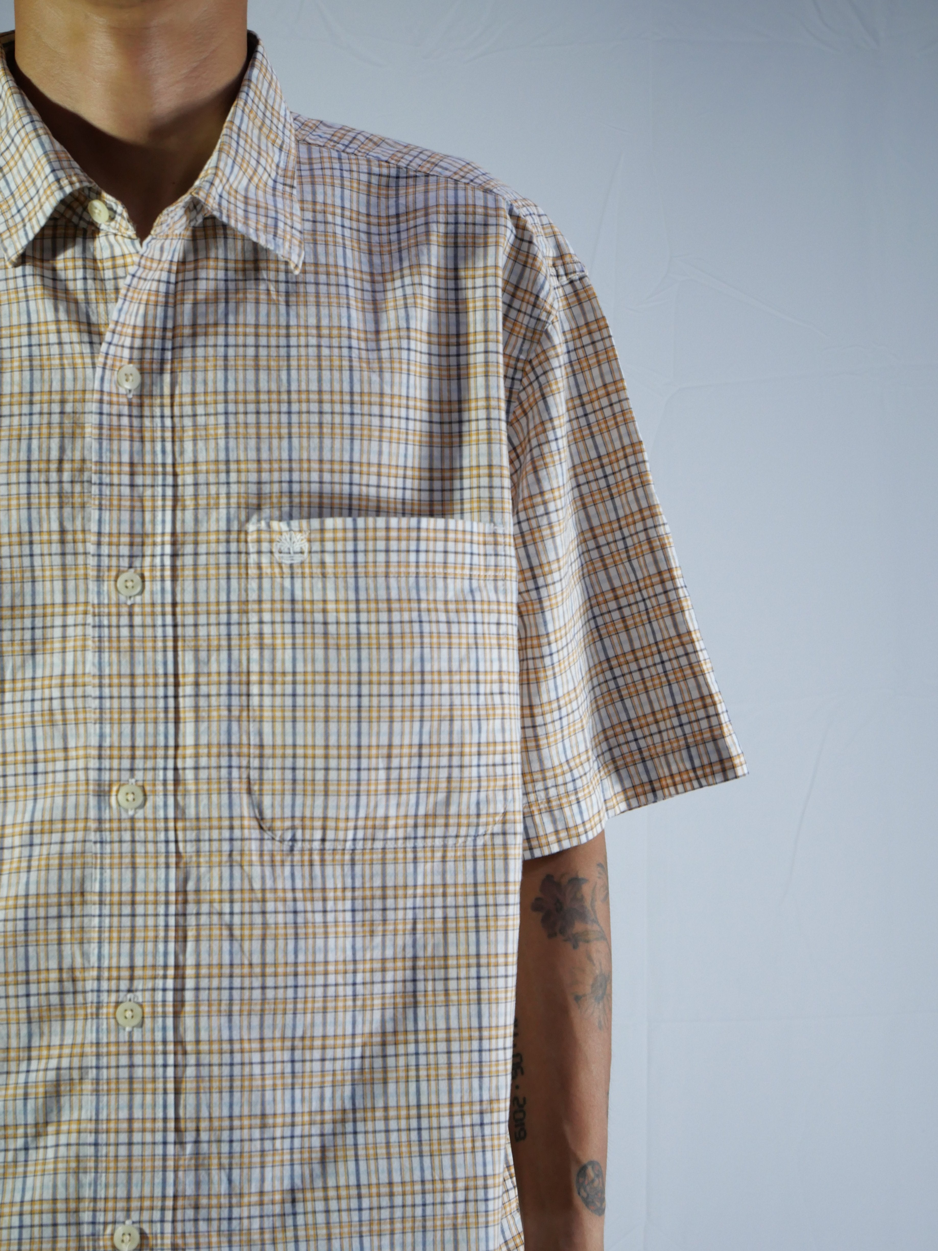 (L) Timberland Button Shirt