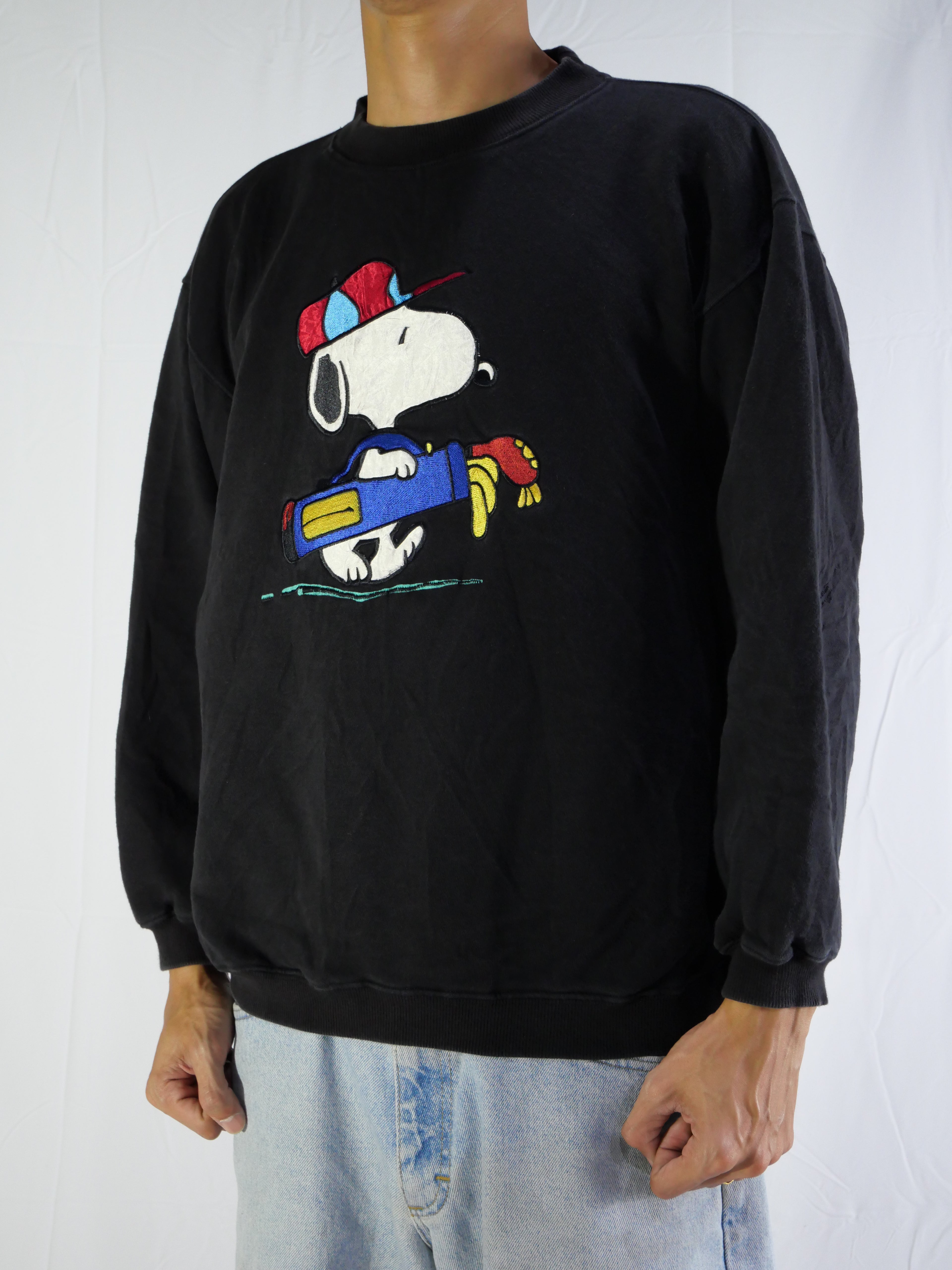 (M) Snoopy Golf Crewneck
